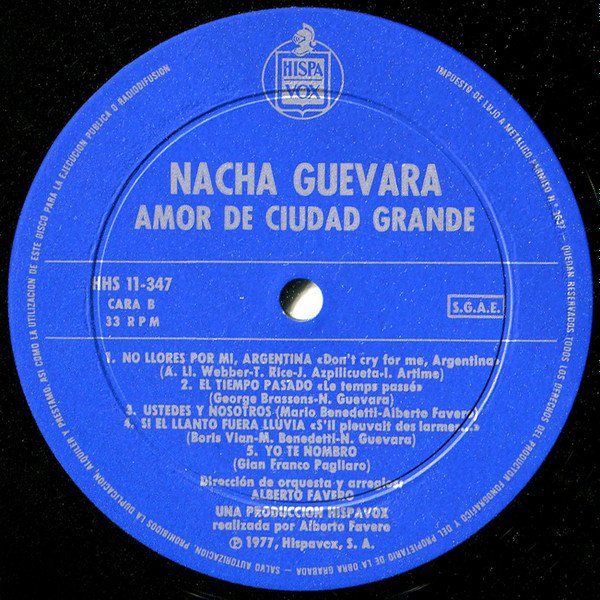 Ballad, LP, Nacha Guevara, Vocal | Historia Nuestra