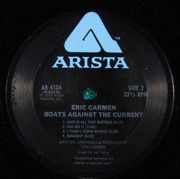 Eric Carmen, Folk Rock, LP, Soft Rock | Historia Nuestra