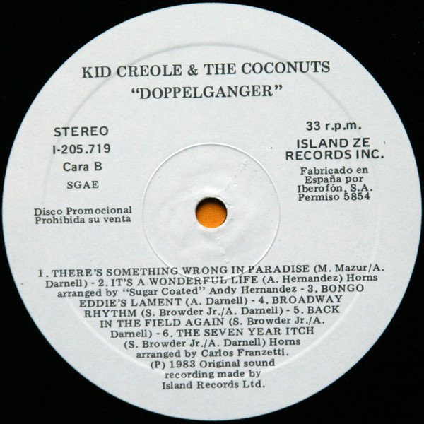 Disco, Kid Creole And The Coconuts, Latin, LP | Historia Nuestra