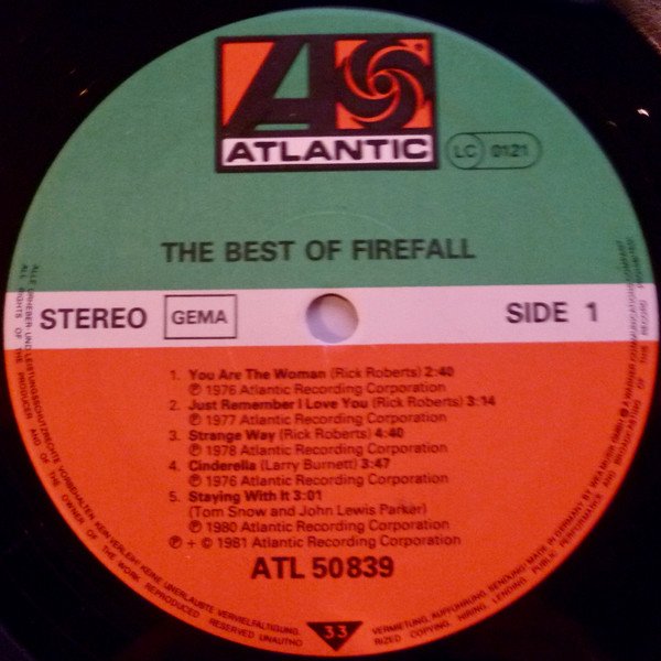 Country Rock, Firefall, Folk Rock, LP, Pop Rock | Historia Nuestra