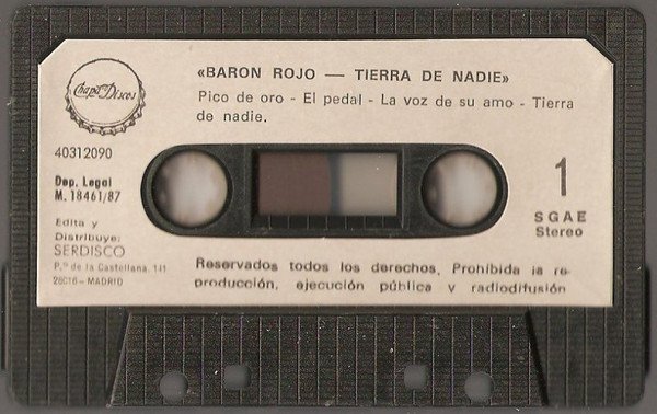 Barón Rojo, Heavy Metal, Tape | Historia Nuestra