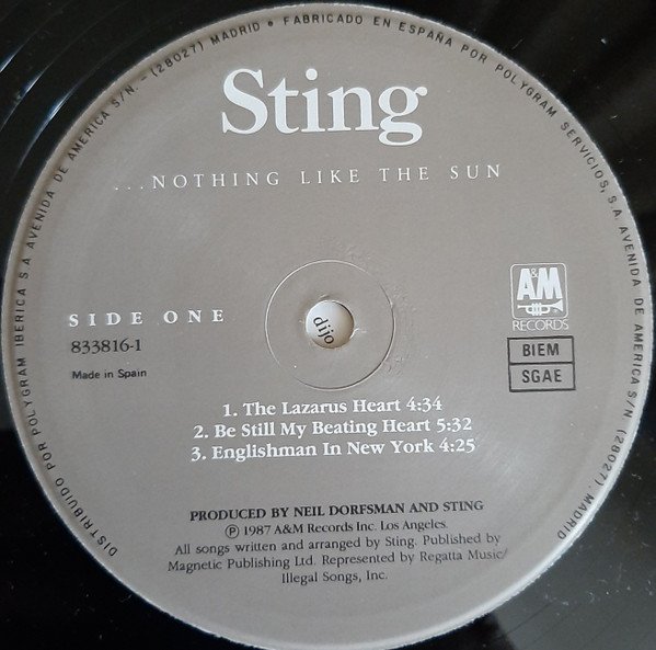 LP, Pop Rock, Soft Rock, Sting | Historia Nuestra