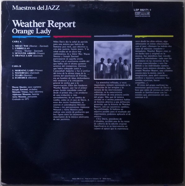 OS MTI LmpwZWc jpeg, Weather Report, Historia Nuestra