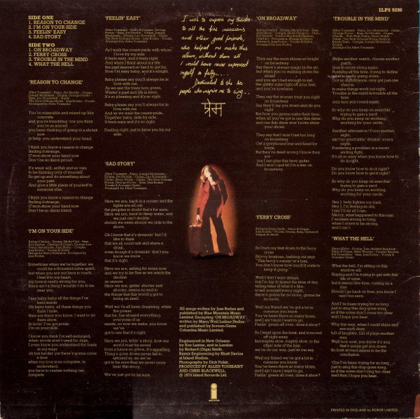 Jess Roden, LP, Soft Rock, Soul | Historia Nuestra