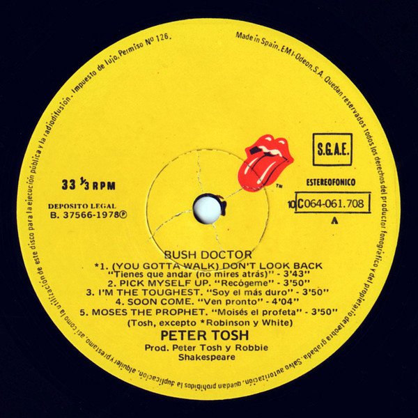 LP, Peter Tosh, Reggae | Historia Nuestra