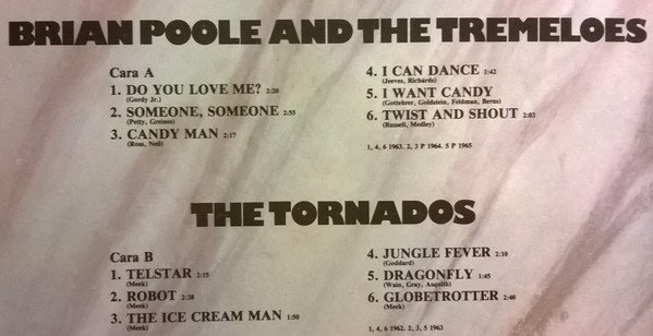 Beat, Brian Poole And The Tremeloes*, LP, Rock Roll, The Tornados | Historia Nuestra