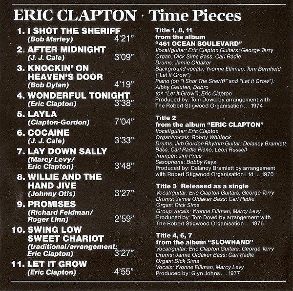 Blues Rock, CD, Classic Rock, Eric Clapton | Historia Nuestra