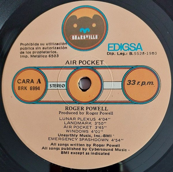 Art Rock, Experimental, LP, Prog Rock, Roger Powell, Synthpop | Historia Nuestra