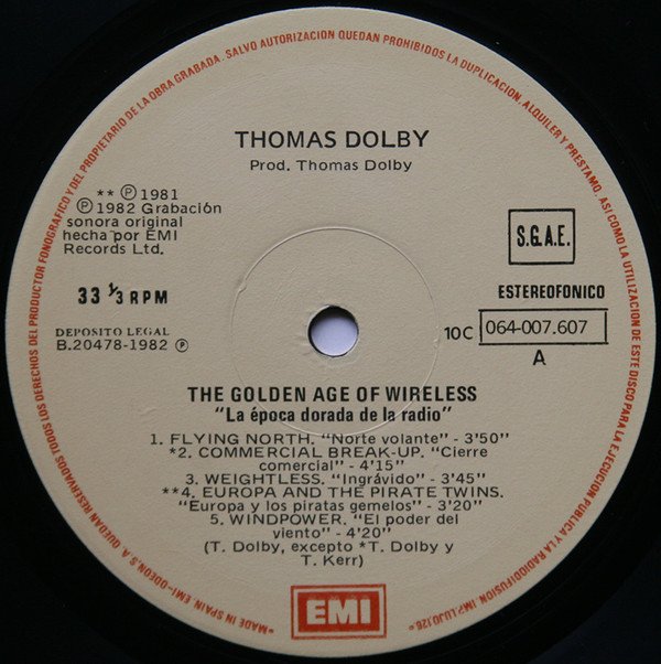LP, New Wave, Synthpop, Thomas Dolby | Historia Nuestra