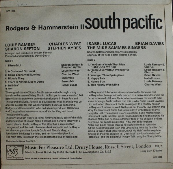 LP, Rodgers & Hammerstein II*, Soundtrack | Historia Nuestra
