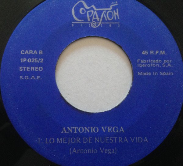 7 inch, Antonio Vega, Pop Rock | Historia Nuestra