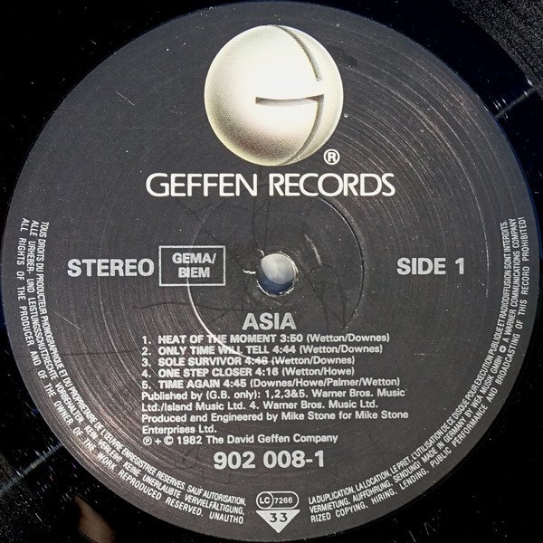 Arena Rock, Asia, LP, Pop Rock, Prog Rock | Historia Nuestra