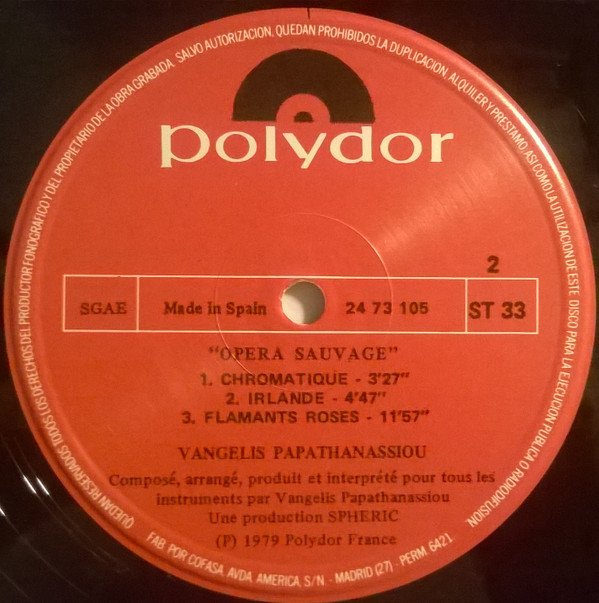 Ambient, LP, Modern Classical, Soundtrack, Vangelis Papathanassiou* | Historia Nuestra