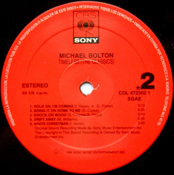 Blues Rock, LP, Michael Bolton, Soft Rock | Historia Nuestra