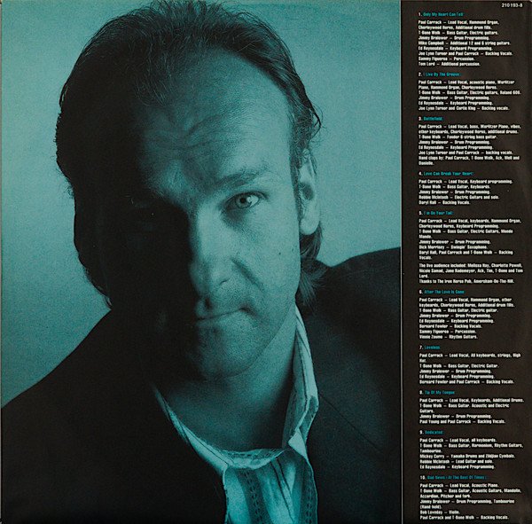 LP, Paul Carrack, Pop Rock | Historia Nuestra