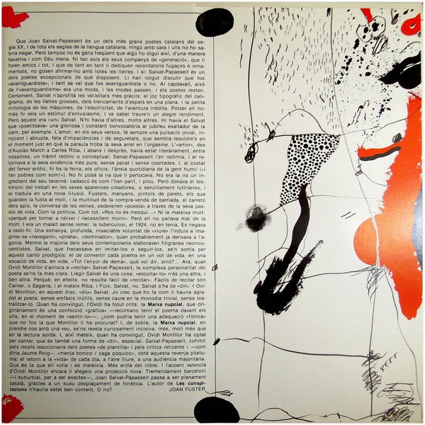 Catalan Music, LP, Ovidi Montllor, Poetry | Historia Nuestra