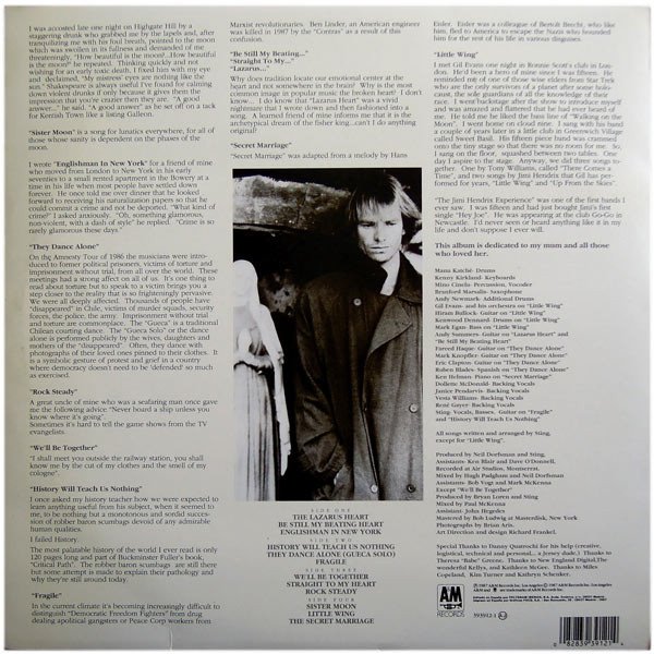 LP, Pop Rock, Soft Rock, Sting | Historia Nuestra