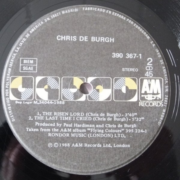 12 inch, Chris de Burgh, Soft Rock, Vocal | Historia Nuestra