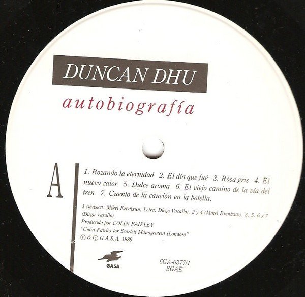 Duncan Dhu, LP, Pop Rock | Historia Nuestra