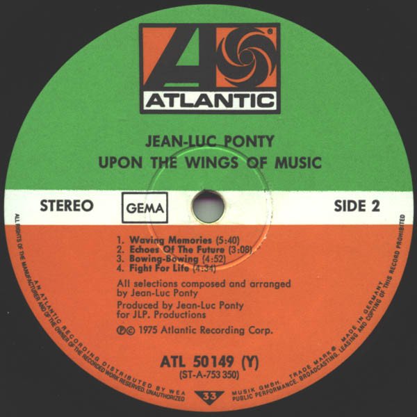Fusion, JazzFunk, Jean-Luc Ponty, LP | Historia Nuestra