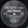 Bad Brains Attitude (The ROIR Sessions)-LP | Vinilos de Música | Historia Nuestra Bad Brains, Hardcore, LP, Punk, Roots Reggae | Historia Nuestra
