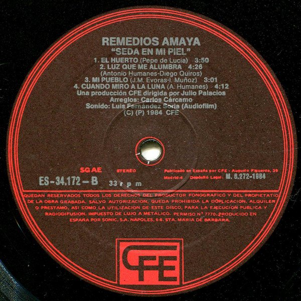 Flamenco, LP, Remedios Amaya | Historia Nuestra