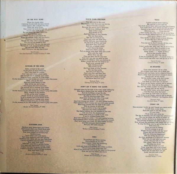 Crosby, Folk Rock, LP, Nash & Young, Stills | Historia Nuestra