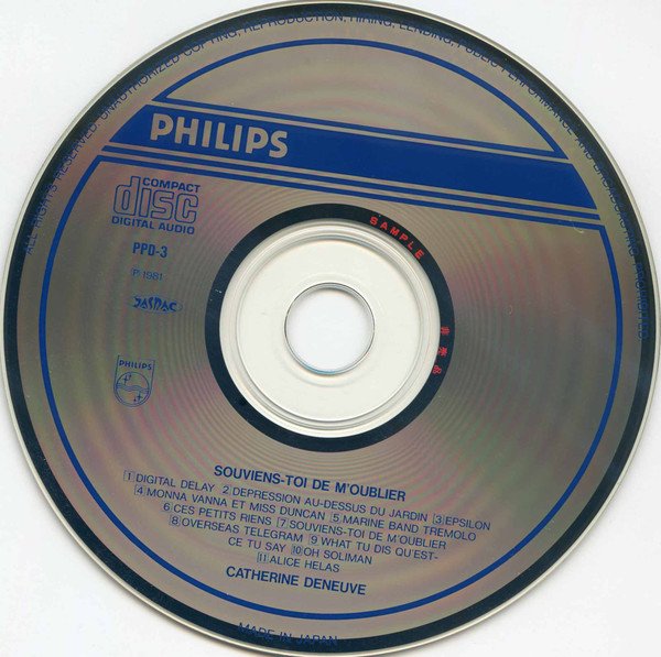 Catherine Deneuve, CD, Chanson | Historia Nuestra