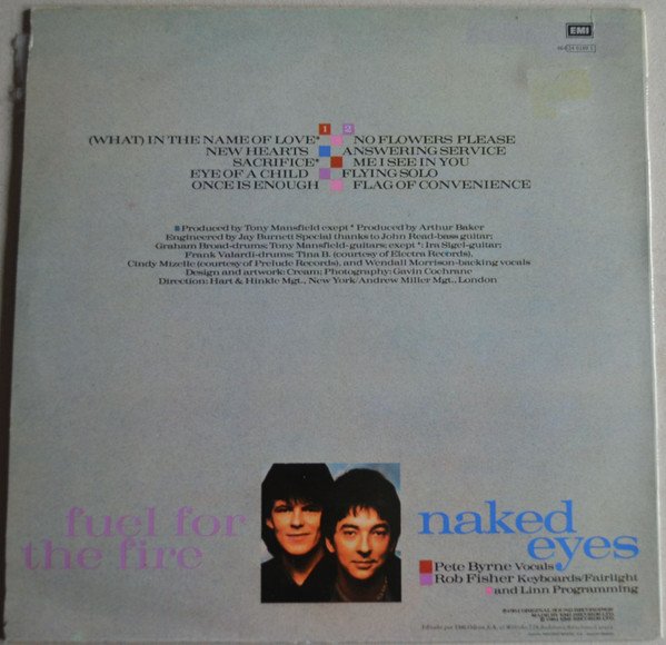 LP, Naked Eyes, New Wave, Synthpop | Historia Nuestra