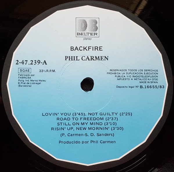 LP, Phil Carmen, Pop Rock, Soft Rock | Historia Nuestra