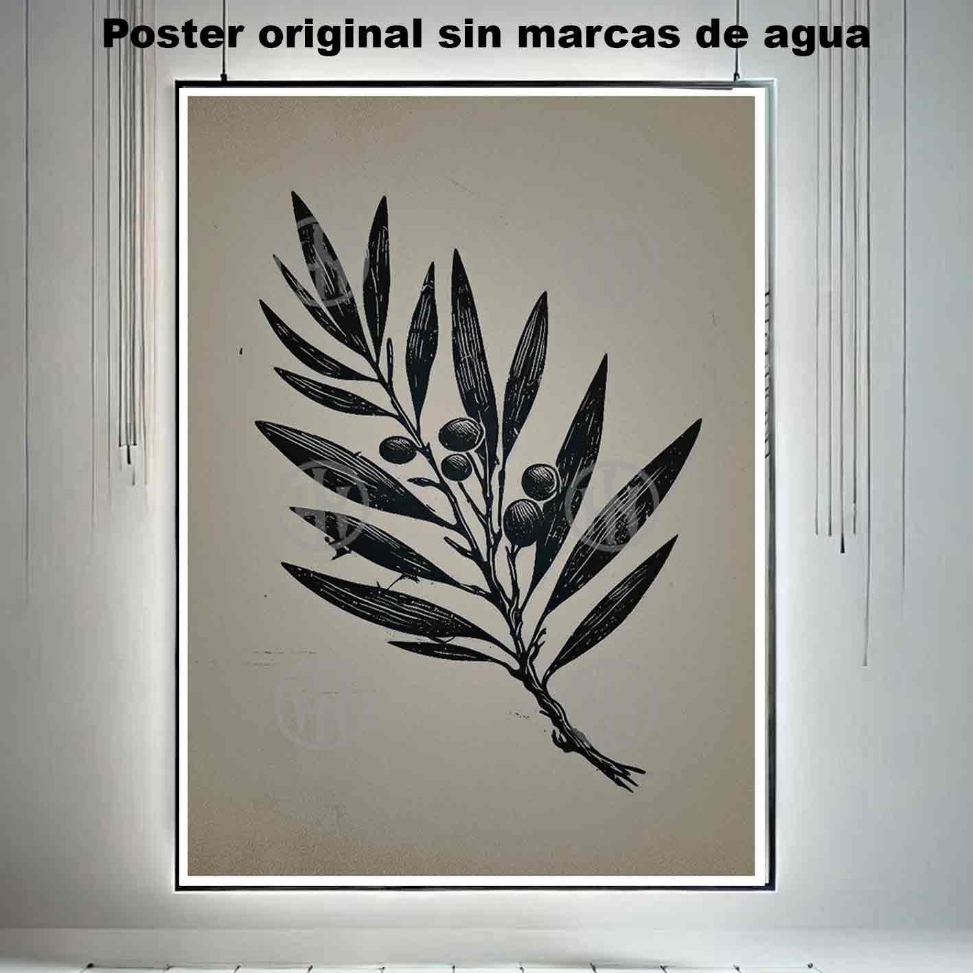 Olivo Minimalista Tatuajes Estilos Poster de Historia, Olivo Minimalista-El Póster Personalizado, Historia Nuestra