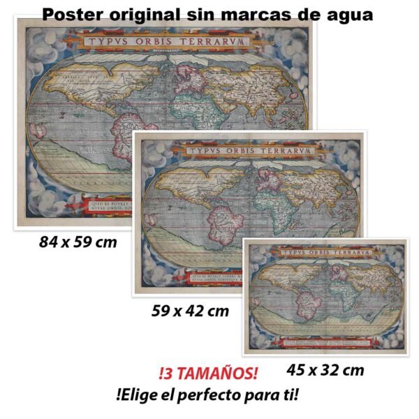 Orbis Terrarum Historia Mapas Antiguos, Orbis Terrarum-El Póster Personalizado, Historia Nuestra