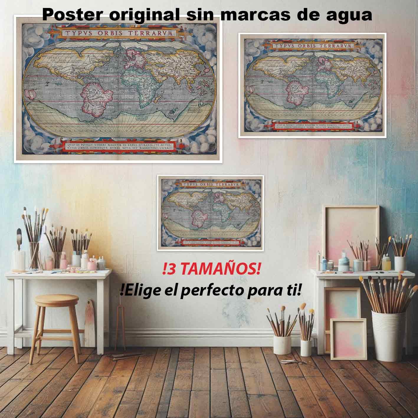 Orbis Terrarum Historia Mapas Antiguos, Orbis Terrarum-El Póster Personalizado, Historia Nuestra