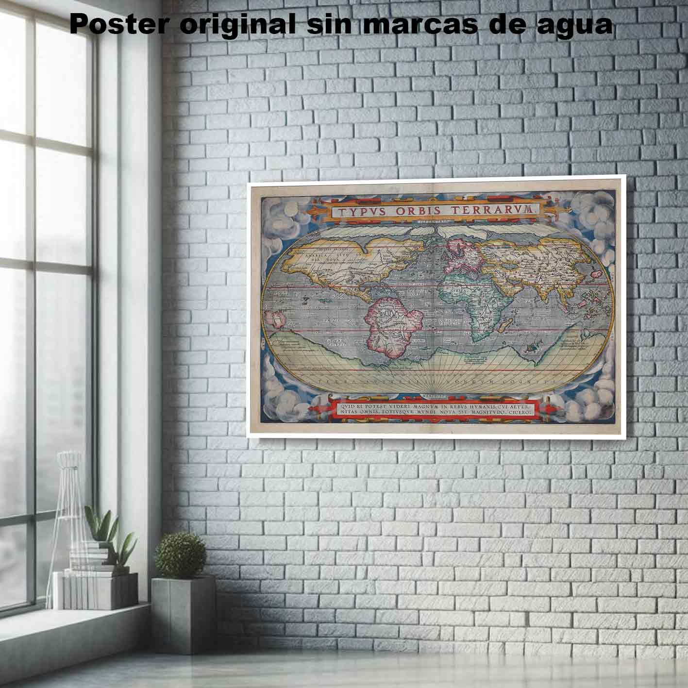 Orbis Terrarum Historia Mapas Antiguos, Orbis Terrarum-El Póster Personalizado, Historia Nuestra