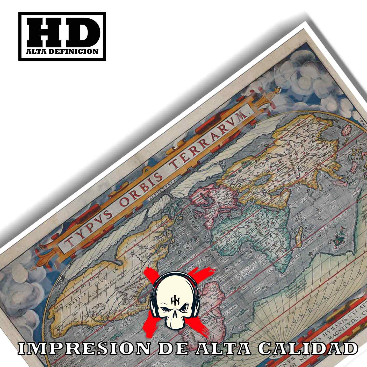 Orbis Terrarum Historia Mapas Antiguos, Orbis Terrarum-El Póster Personalizado, Historia Nuestra