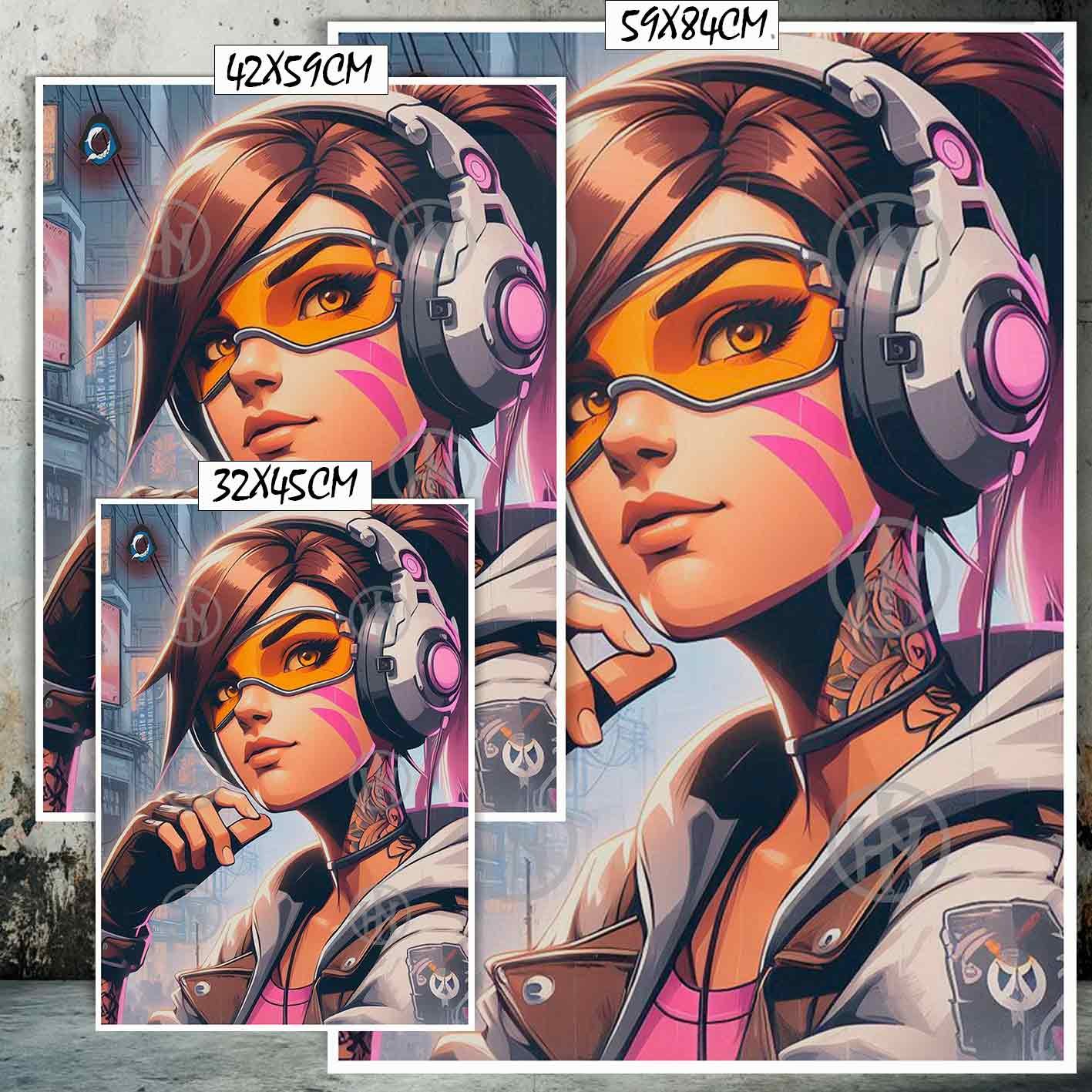 Hanna Poster Castle Rock de Historia Nuestra, Overwatch Ana Amari-El Póster Personalizado, Historia Nuestra