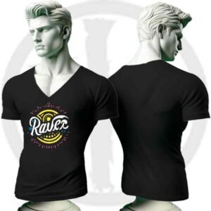 Raver Musica Negro, Raver Camiseta unisex manga corta, Historia Nuestra