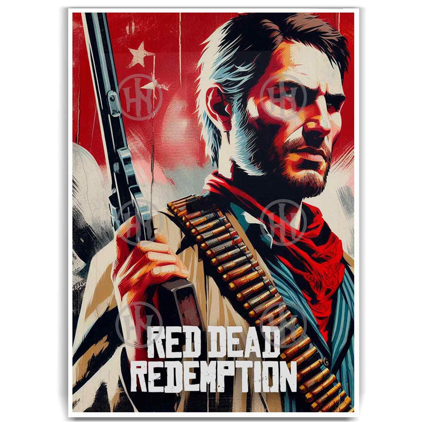 Póster, Poster Estilo RealistaPosters Historia Nuestra, Póster Red Dead Redemption Arthur Morgan, Póster Videojuegos | Historia Nuestra