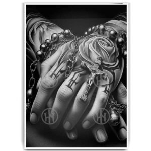 Rosario Tatuajes Estilos Poster de Historia Nuestra, Rosario-El Póster Personalizado, Historia Nuestra