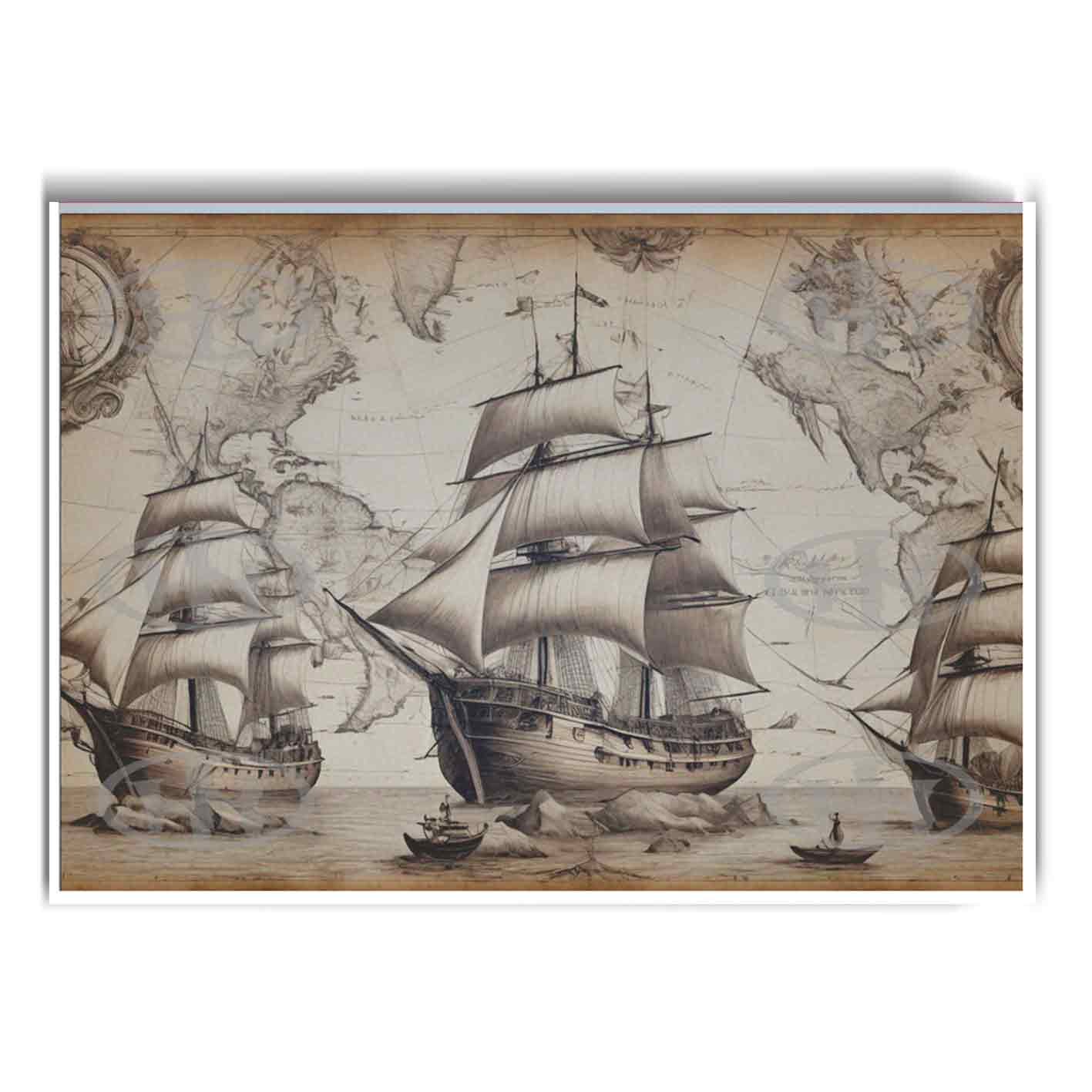 Póster, Póster Historia, Poster Mapas AntiguosPosters Historia Nuestra, Póster Rutas Maritimas | Historia Nuestra