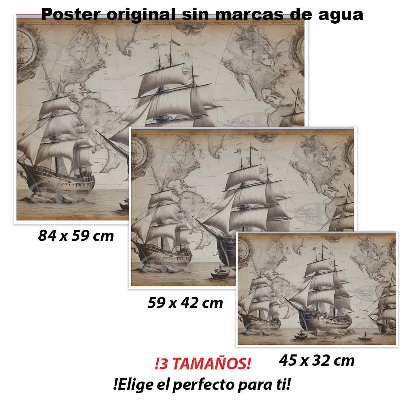 Rutas Maritimas Historia Mapas Antiguos, Rutas Maritimas-El Póster Personalizado, Historia Nuestra