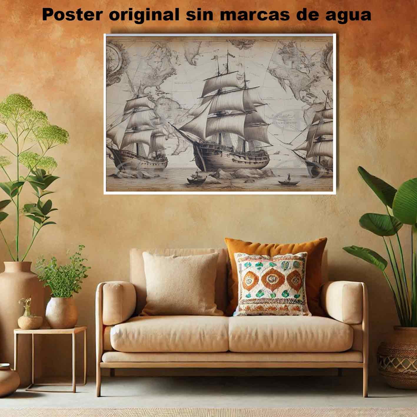 Rutas Maritimas Historia Mapas Antiguos, Rutas Maritimas-El Póster Personalizado, Historia Nuestra