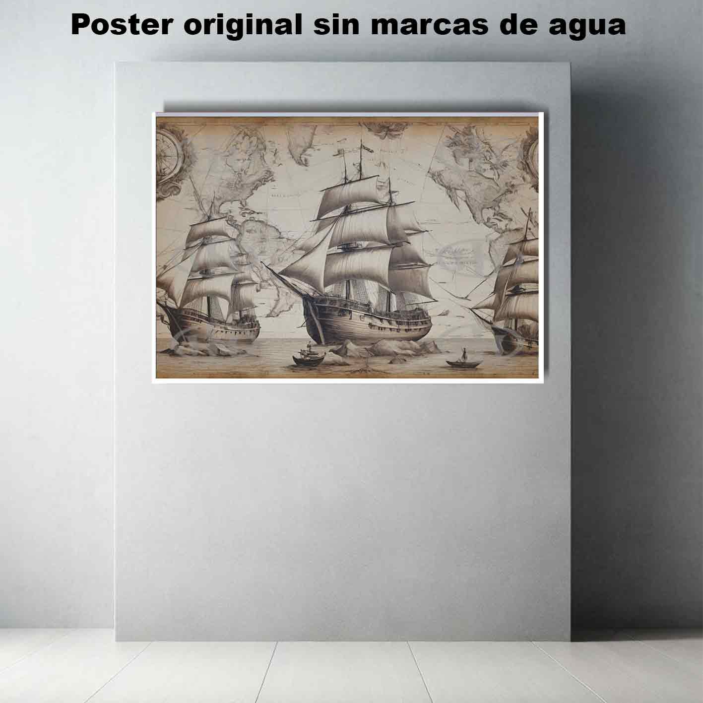 Rutas Maritimas Historia Mapas Antiguos, Rutas Maritimas-El Póster Personalizado, Historia Nuestra