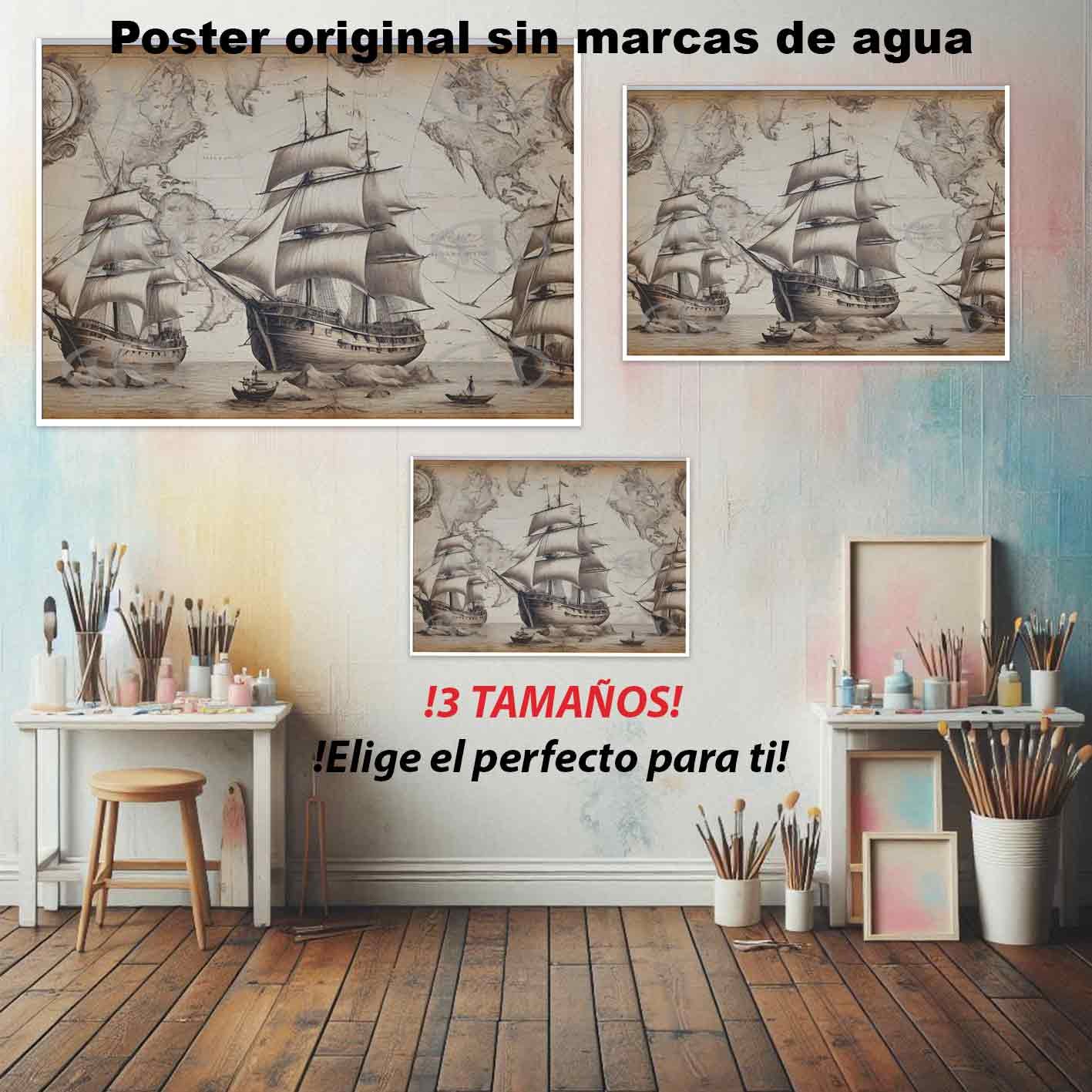 Rutas Maritimas Historia Mapas Antiguos, Rutas Maritimas-El Póster Personalizado, Historia Nuestra