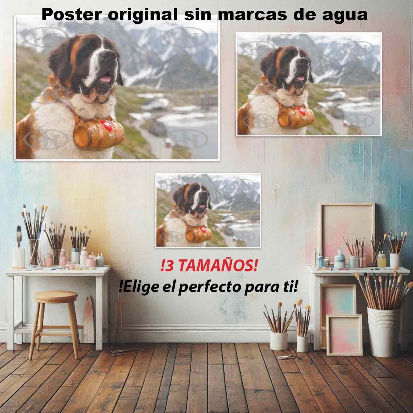 San Bernardo-El Póster Personalizado Para Tu Espacio, Animales, Historia Nuestra San Bernardo Animales Mascotas, San Bernardo-El Póster Personalizado, Historia Nuestra