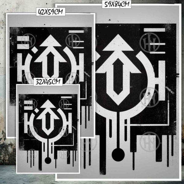 Tag Tatuajes Street Art Poster de Historia Nuestra, Tag-El Póster Personalizado, Historia Nuestra