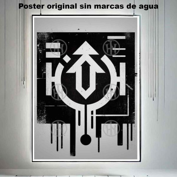 Tag Tatuajes Street Art Poster de Historia Nuestra, Tag-El Póster Personalizado, Historia Nuestra