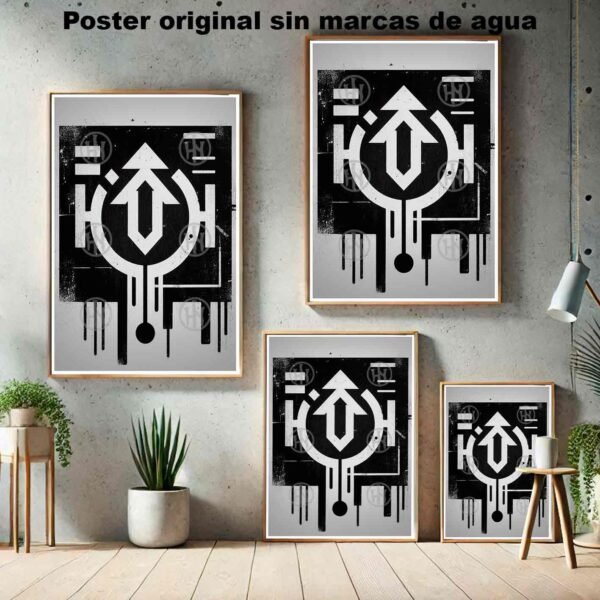 Tag Tatuajes Street Art Poster de Historia Nuestra, Tag-El Póster Personalizado, Historia Nuestra