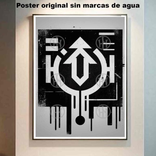 Tag Tatuajes Street Art Poster de Historia Nuestra, Tag-El Póster Personalizado, Historia Nuestra
