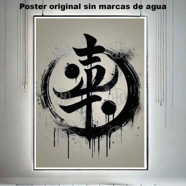 Tao Sumi e Tatuajes Estilos Poster de Historia Nuestr, Tao Sumi-e-El Póster Personalizado, Historia Nuestra